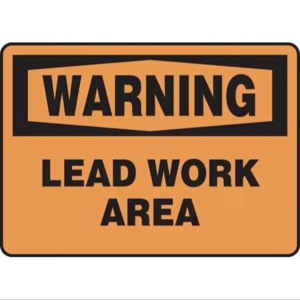 Accuform OSHA WARNING SAFETY SIGN LEAD WORK MCAW310XP MCAW310XP - main